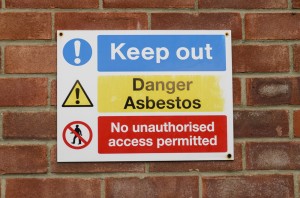 Asbestos Sign in Schools